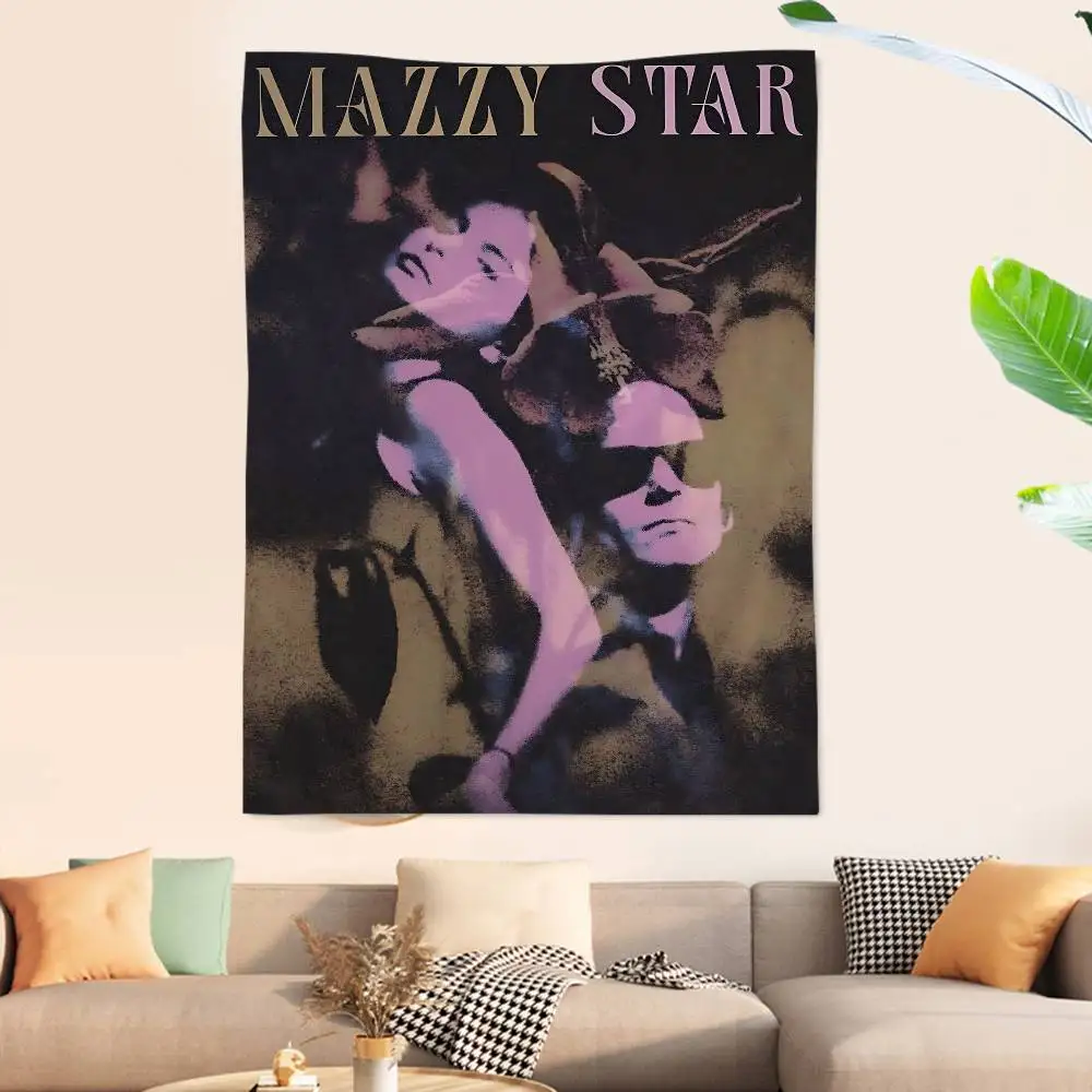Music Album M-Mazzy Star Hanging Bohemian Tapestry Bohemian Wall Tapestries Mandala Kawaii Room Decor