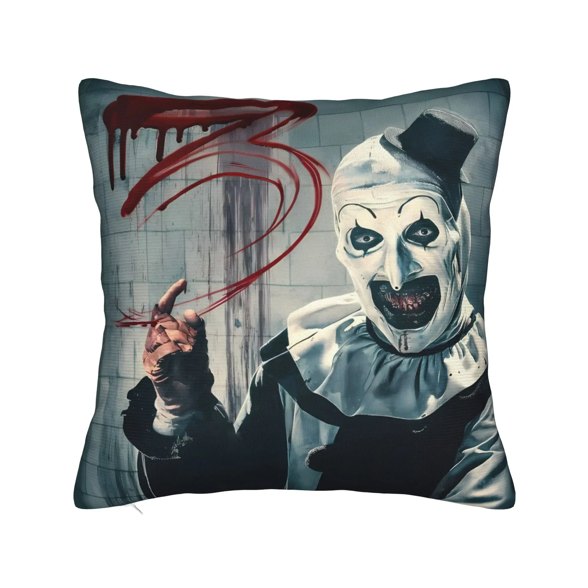 Terrifier Movie Pillow Cover  Novelty Pillow Case For Office Car Home Decor Square Pillowcases Gift