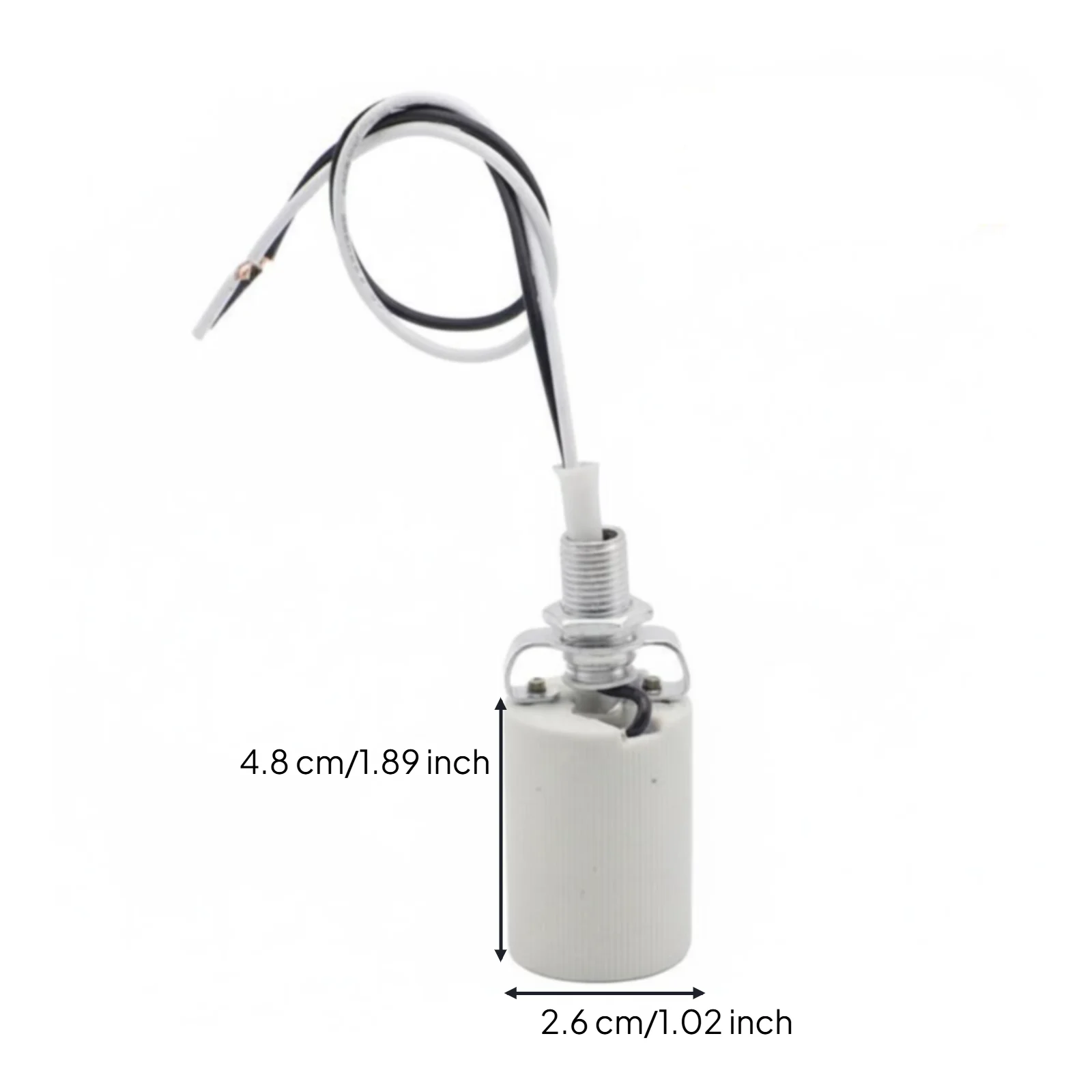 2-4pack E14 E27 Ceramic Light Fixture Holder, High Temperature Adapter, DIY