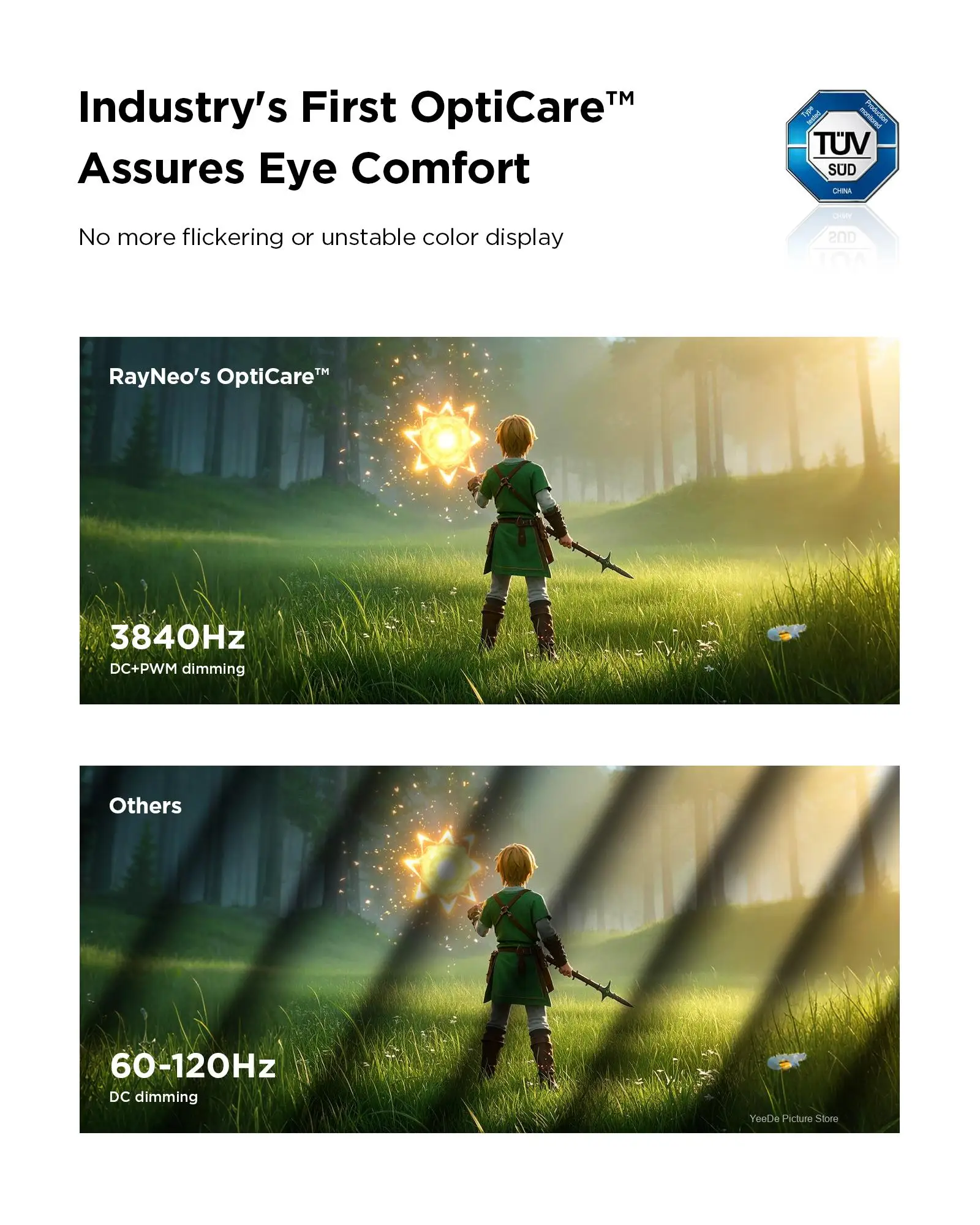 RayNeo Air 3S AR Glasses Micro-LED Display 3D HD سينما خاصة للهاتف المحمول آلة ألعاب الكمبيوتر