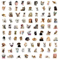 10/50/100pcs Funny Dog Stickers Cartoon Cute Decals Toy Stationery Guitar Phone Bicycle Laptop Luggage Car Graffiti Kids Sticker 4
