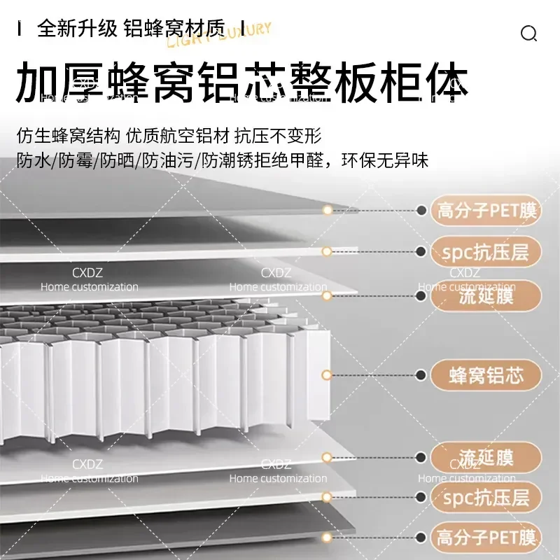 Aluminum Honeycomb Shoe Cabinet Waterproof Sunproof Storage Locker for Entrance Balcony Corridor Outdoor Household Use
