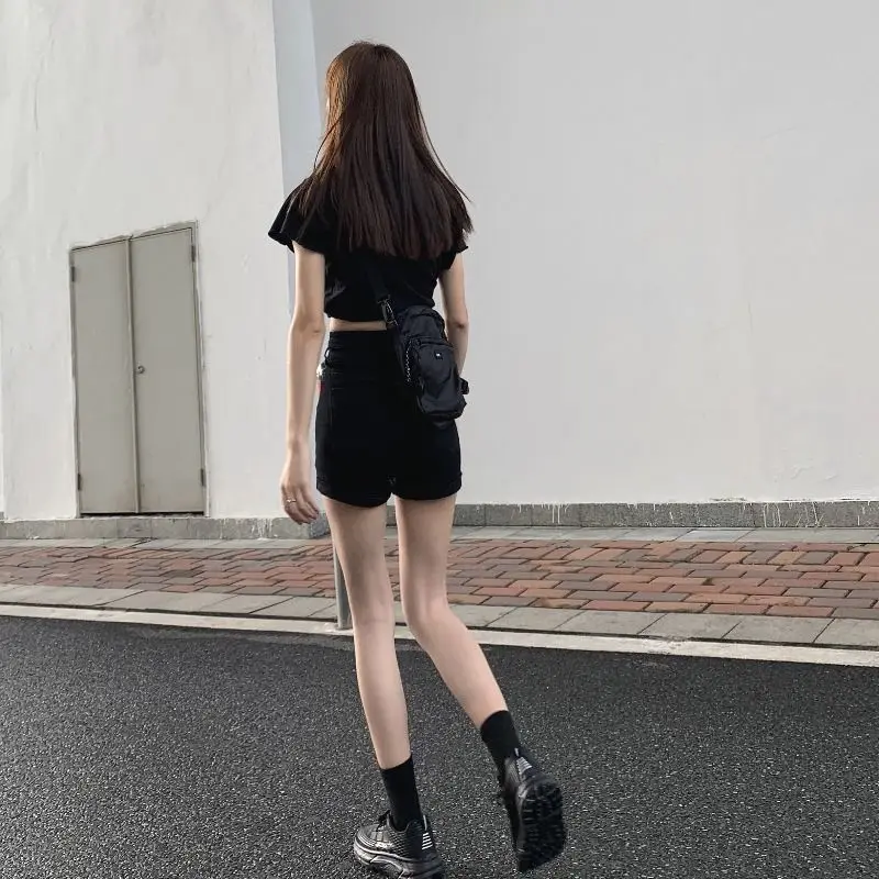 반바지 여성 사교계 고귀한 하이 웨이스트 트위드 샤이니 루렉스 골드 버튼 진주 허리띠 Pleated Lace Palace Elegant Graceful