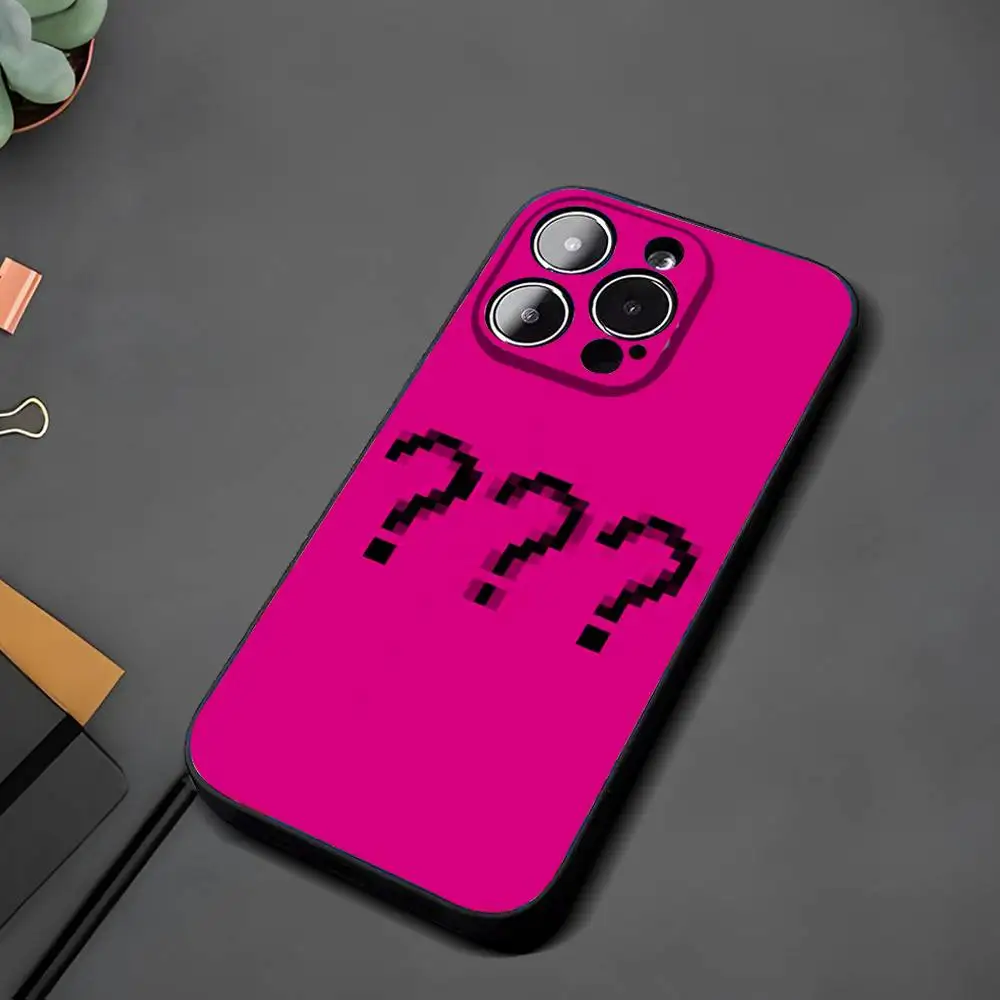 علامة استفهام غامضة هي حافظة هاتف فريدة ولطيفة لهاتف آيفون 16 15 11 13 14 Pro Max Plus Xr Xs Max Se2020 12 حافظة صغيرة