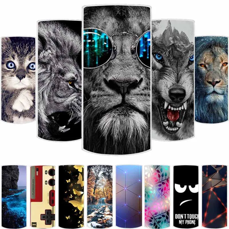Funda para Nokia 105 4G 2023, 1.8 Pulgadas, Diseño de Animales, Silicona Transparente, TPU Suave, Carcasa Trasera para Nokia 105 4G 2021