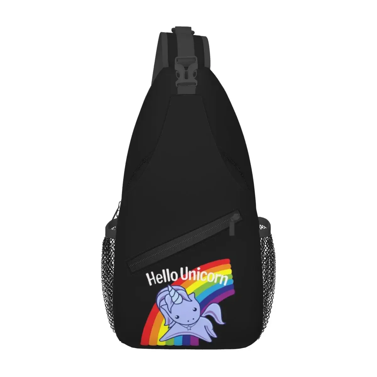 

Нагрудная сумка Hello Unicorn, мужской рюкзак через плечо, нагрудная сумка, дорожный походный рюкзак, сумка на плечо