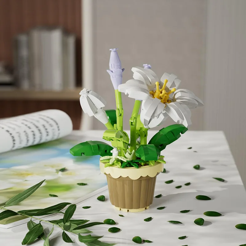 

The 12-piece Flower & Plant Building Set is a special birthday gift for women and girls. Can be used for home décor, bonsai, or
