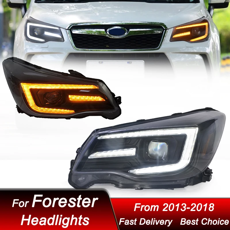 

Car Headlights For SUBARU Forester 2013-2018 LED Auto Head lamp Assembly Upgrade High Configure Projector Lens Accessories Kit