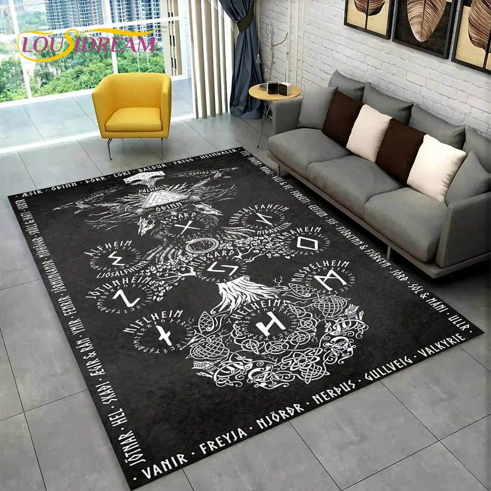 

Ковер Viking Norse Mythology Yggdrasil Tree of Life Area, ковер для гостиной, спальни, дивана, коврик для двери, декор, нескользящий напольный коврик