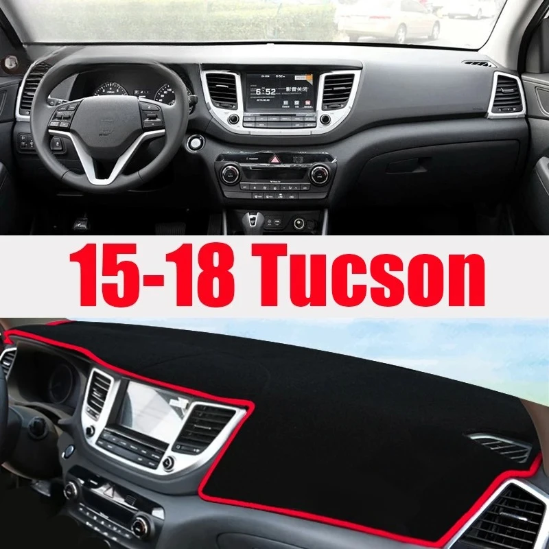 

For Hyundai Tucson 2015 2016 2017 2018 2019 2020 Car Dashboard Cover Avoid Light Pad Instrument Panel Mat Carpets Accessories