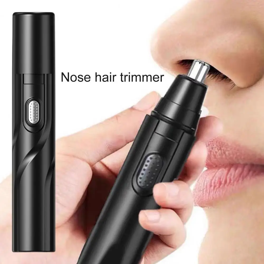 Useful Nose Hair Shaver Safe Trimming Comfortable Grip Battery Powered Nose Hair Clipper Quick Shaving