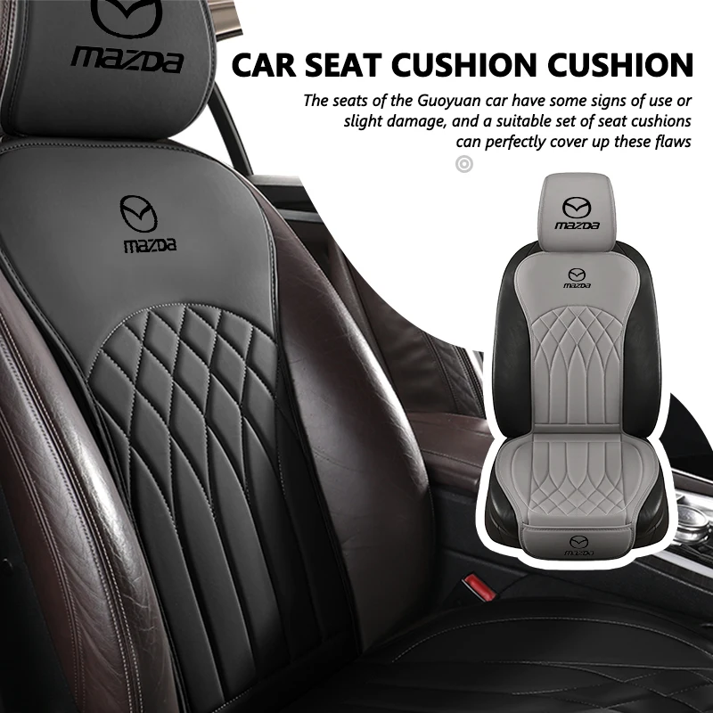 Coussin de siège de voiture, housse d'appui-tête, ensemble complet, décoration intérieure améliorée pour Mazda 3 CX3 CX4 CX5 CX7 CX8 CX9 CX30 RX7 Atenza Axela