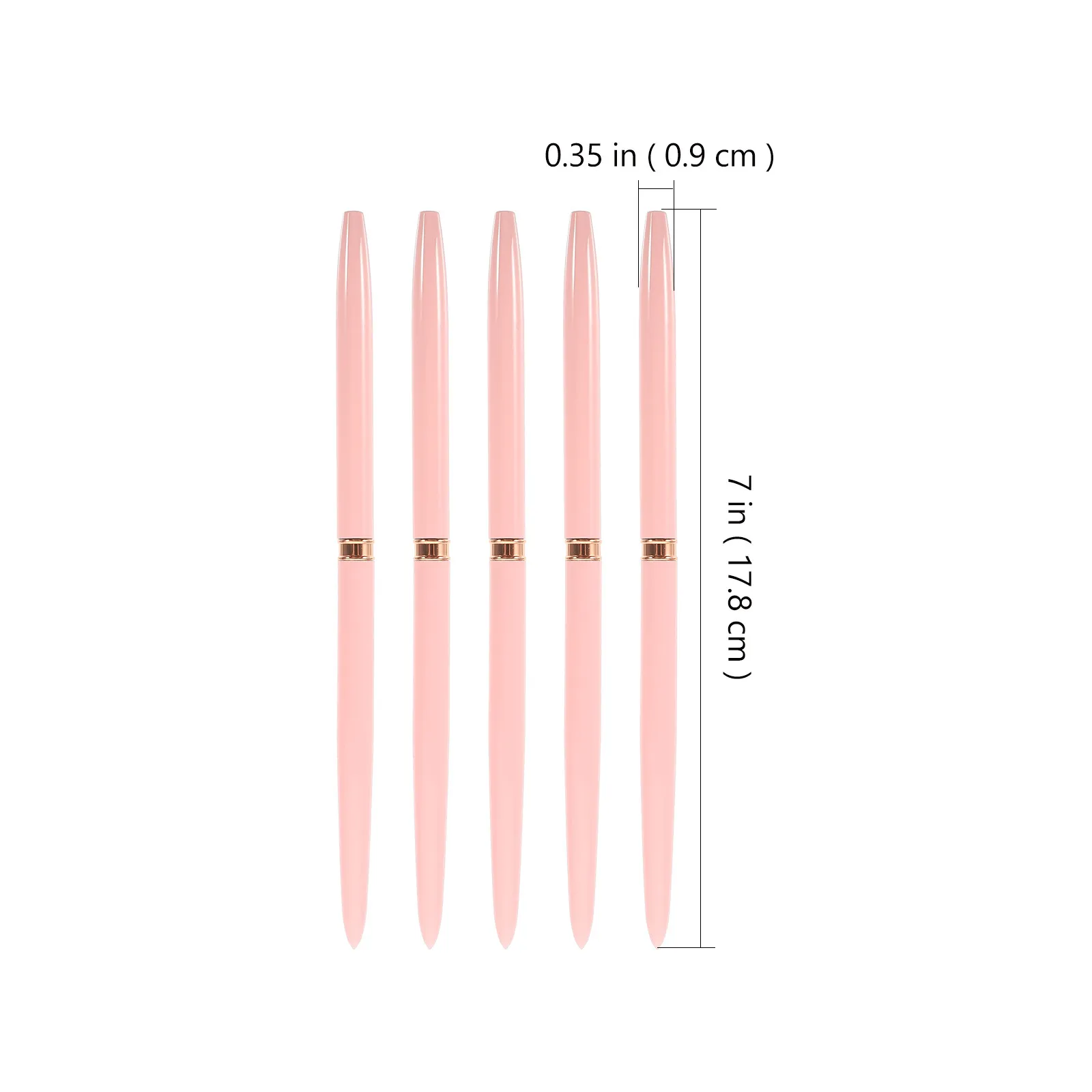 5 Pcs Nail Art Brush Fine Fingernail Brushes for Professional Manicure Liner Nails