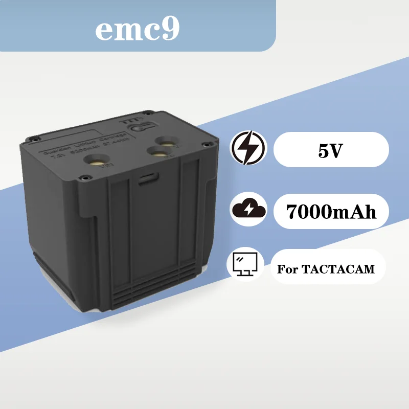 

5V 7000mAh Replacement Battery EMC9 Compatible ForTACTACAM Defend Trail Camera