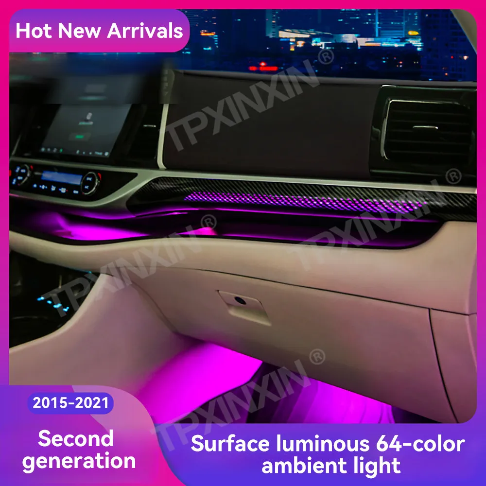 

For Toyota Highlander 2015-2021 Ambient Light Interior LED Lighting Accessories Upgrade Atmosphere Light