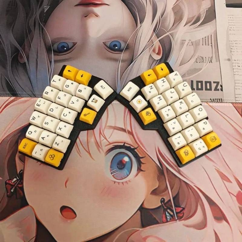 

Corne V4 Split Keyboard Kit Custom Hot Swappable Wired RGB Mechanical Keyboard Supports Vial Editing Ergonomic Game Accessories