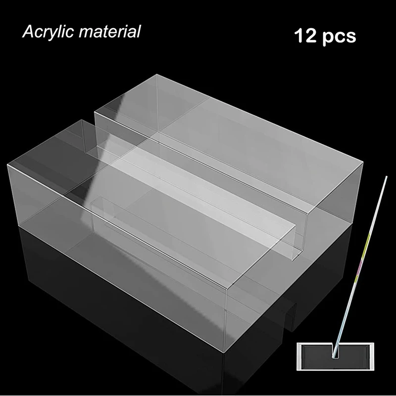تقف الاكريليك حاملي بطاقات مكان واضح مع فتحة للبطاقات أرقام الجدول عرض المدرجات حاملي علامة الزفاف (12 قطعة)