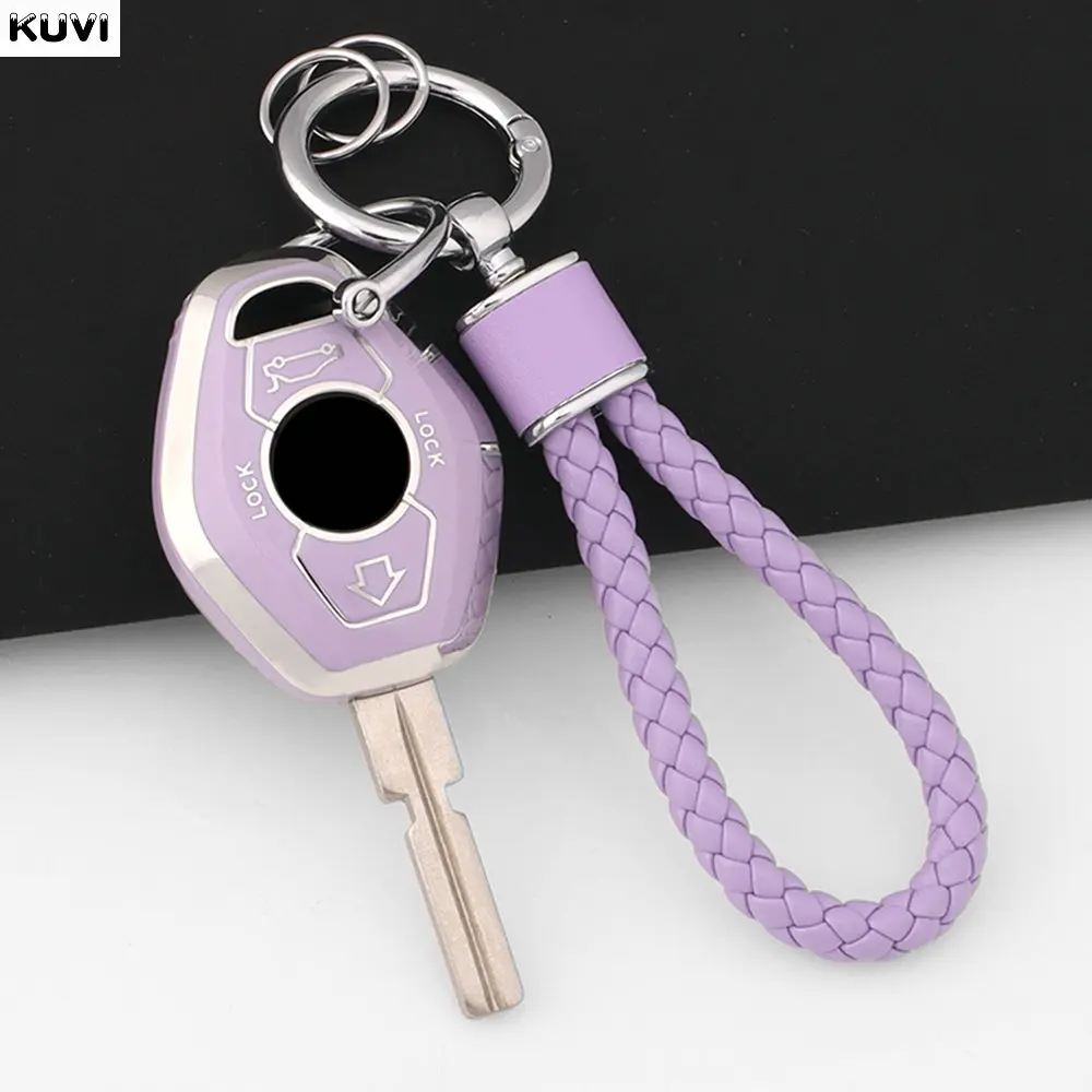 New TPU Smart Car Key Case Cover Shell Holder Fob For BMW X3 X5 Z3 Z4 3 5 7 SERIES E38 E39 E46 E83 1998-2005 Protector Keychain image 3