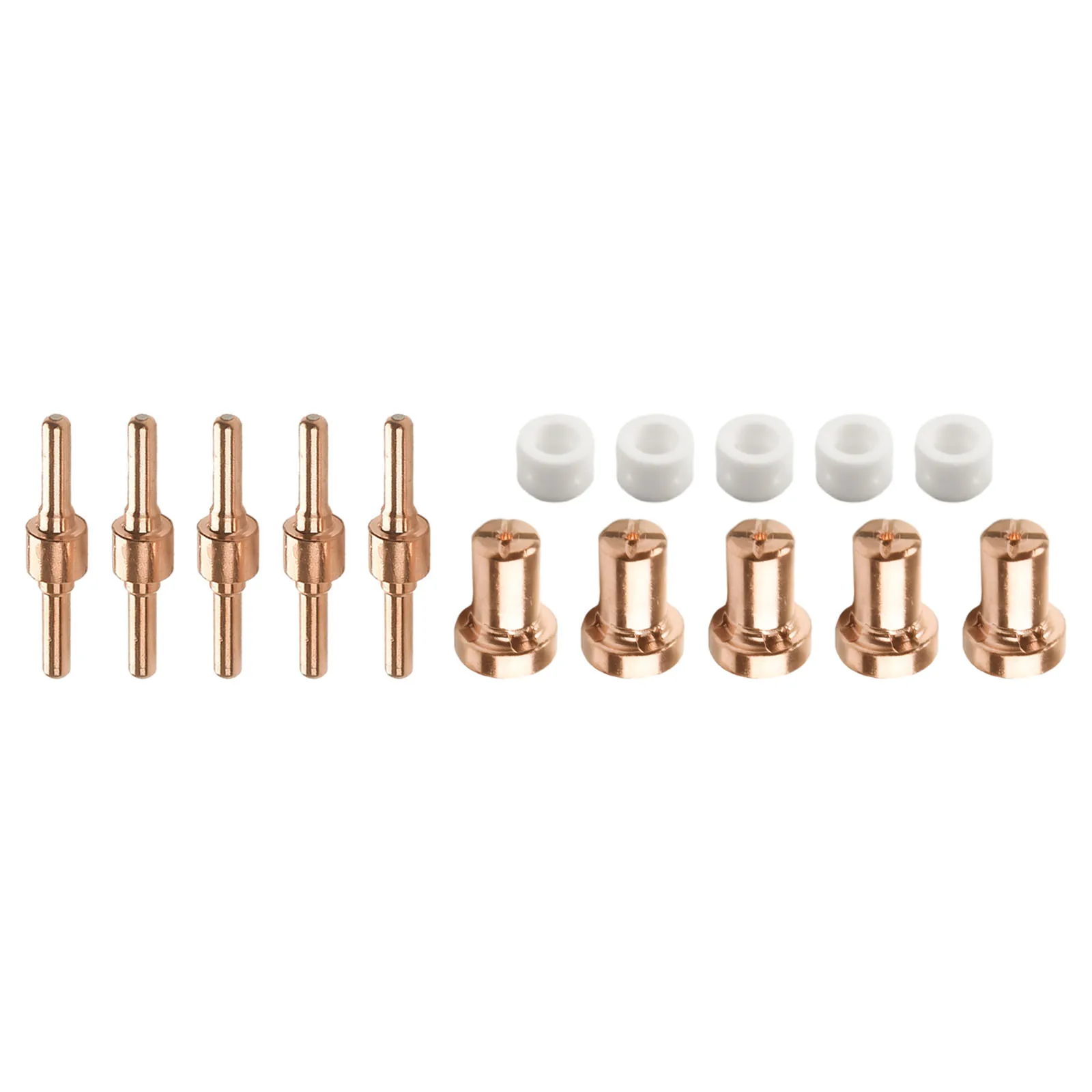 

Essential 60Pcs Plasma Cutting Consumables Compatible with For PT31 Torch Fitting Both CUTFor 40 and For CUT50 Machines