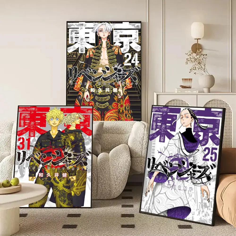 Affiche autocollante de dessin animé Tokyo r-vengeance, peinture HD étanche, Art mural pour chambre à coucher, salon, décoration de maison, cadeau