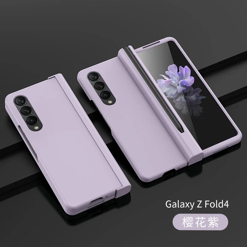 For Samsung Z Fold 4 Hinge Protector Full Protection Case For Galaxy ZFold4 5G With Pen Slot And Front Screen Glass Film ZFold 4