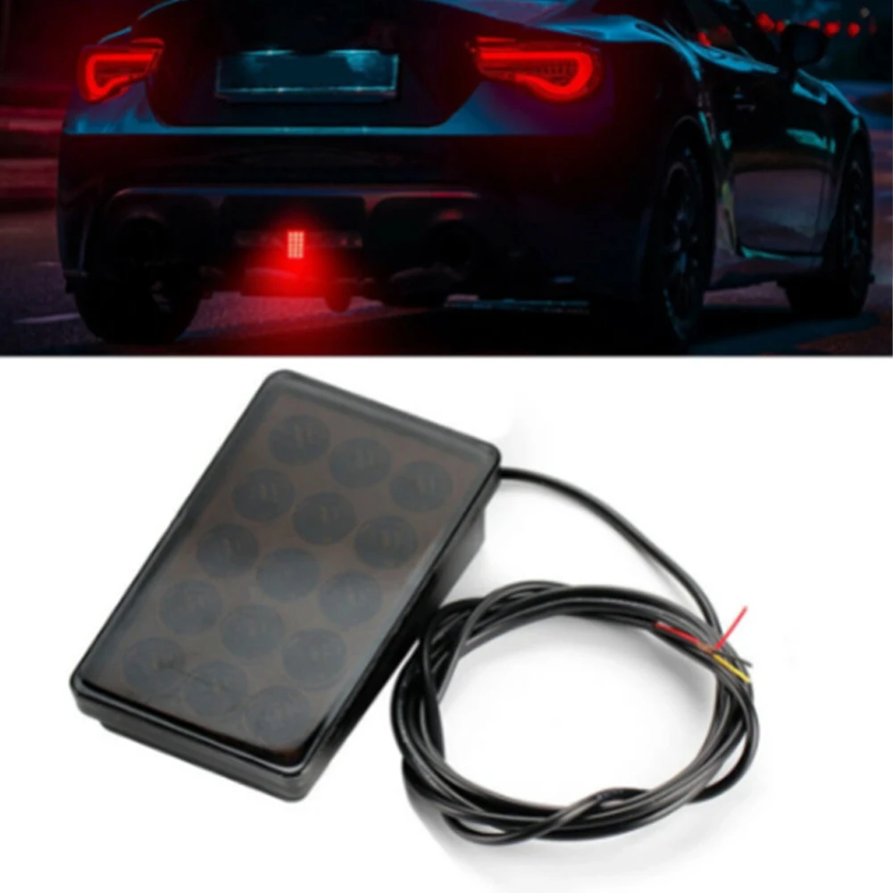 New Strobe Led Brake Pilot Lights For Car Motorcycle Rear Tail Lights Auto Warning Reverse Stop Safety Lamps DRL 12V