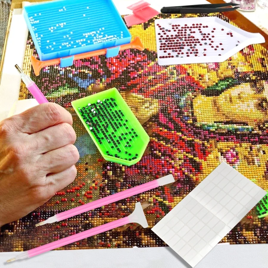 70pcs 5D Painting Tools Accessories Kits, DISEN DIY Diamond Cross Stitch for Adults Painting Art Crafts view 3