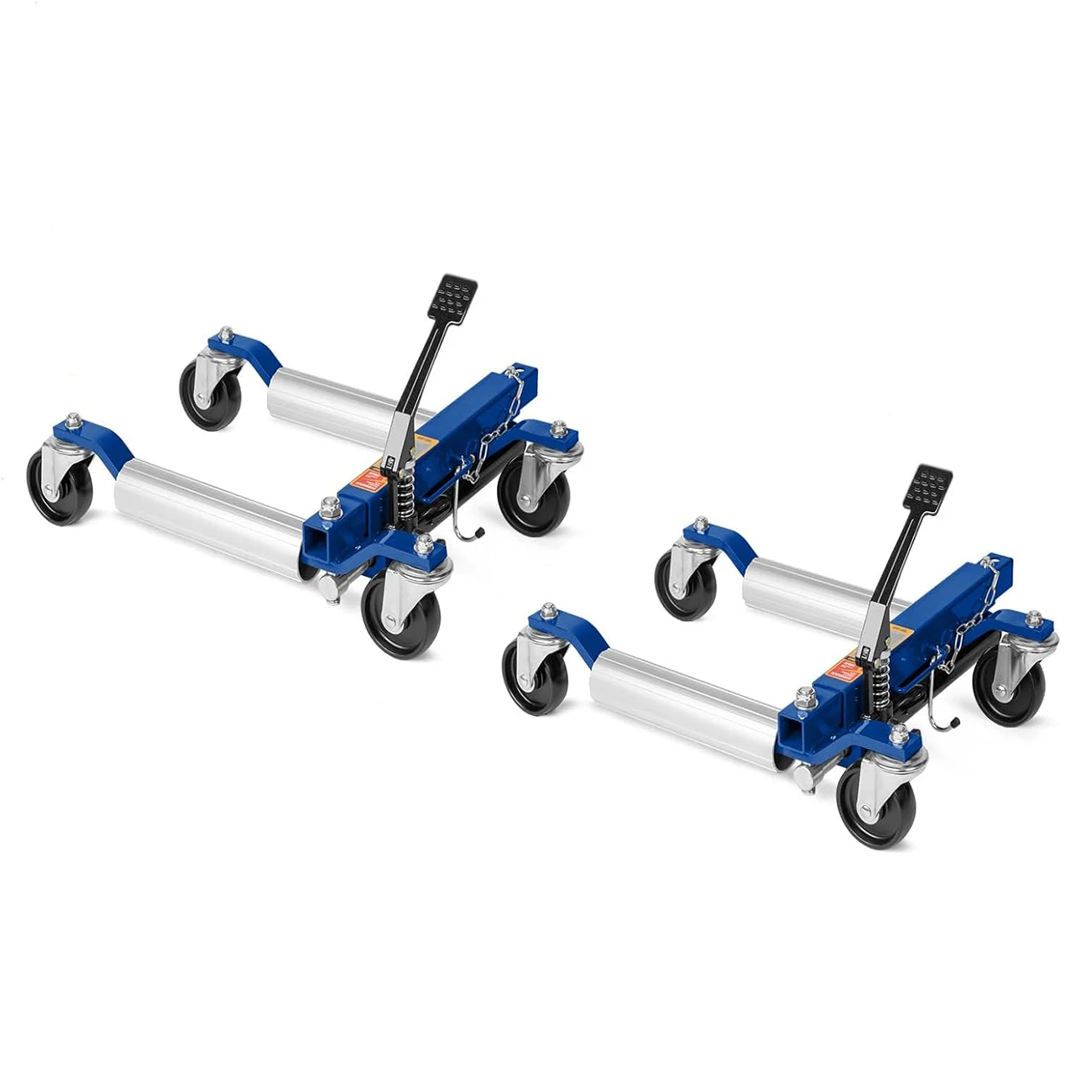 

2 Pack Hydraulic Car Wheel Dolly Jack 1500LBS Heavy Duty Rollers with Foot Pedal for Tire Auto Repair Moving