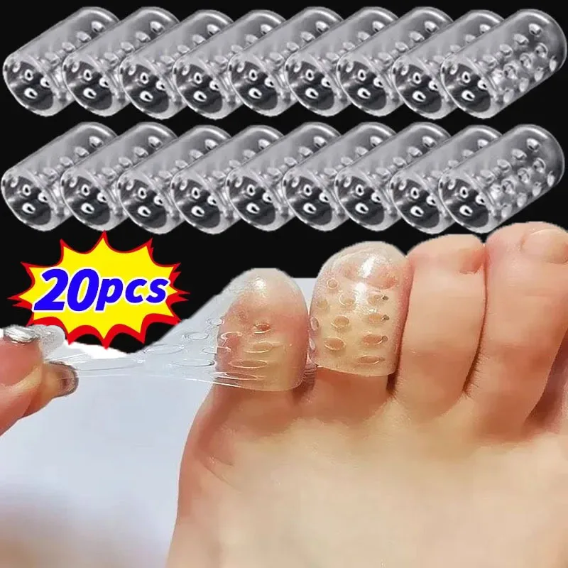 Elasticity Silicone Toe Caps Women Men Gel Little Toe Tube Protector Anti-Friction Breathable Foot Care Toes Covers