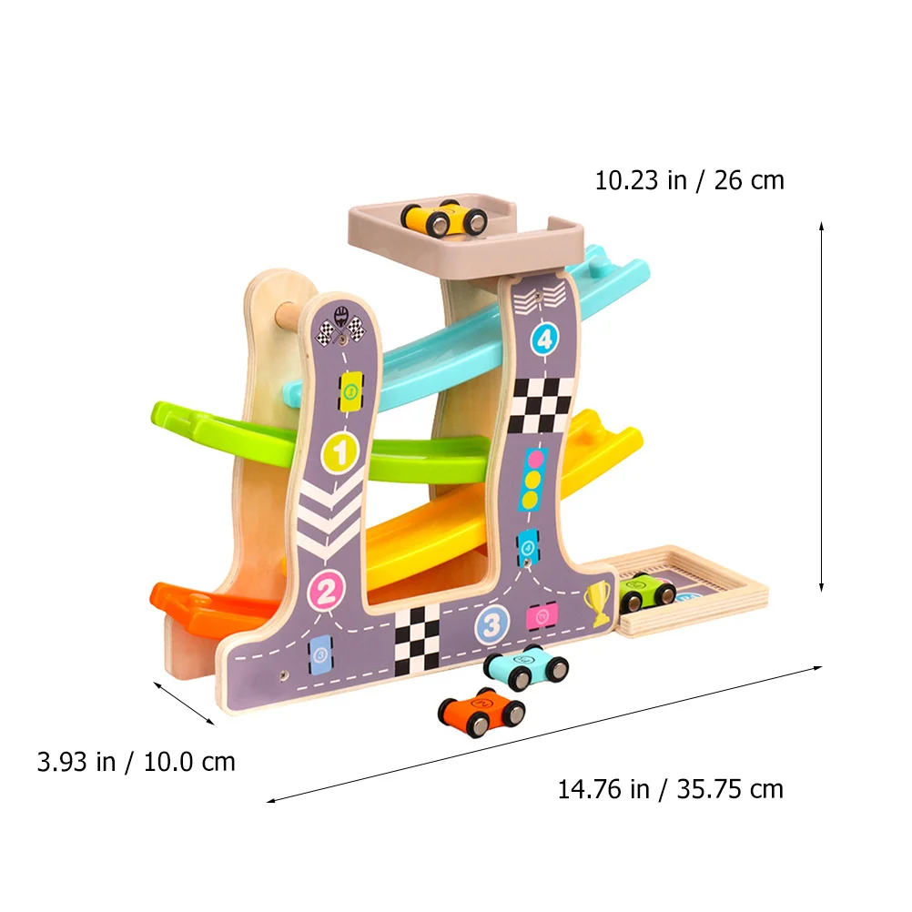 1 Juego de juguete interactivo educativo para deslizar el coche, promoción de la creatividad del niño, aprendizaje temprano y unión para padres