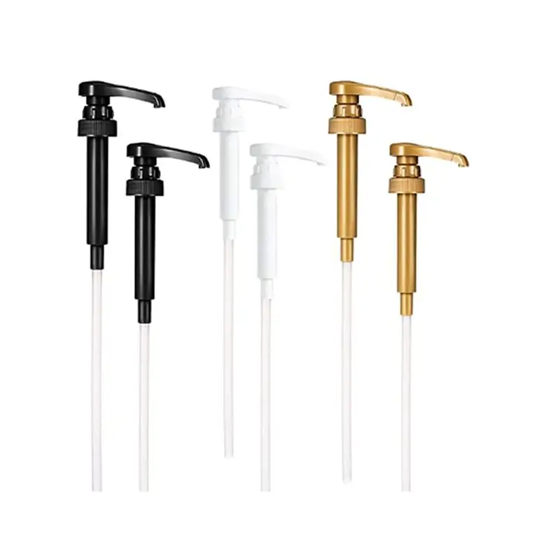 B84B-Coffee Syrup Pump Dispenser, 6 Pack Syrup Pump For 750Ml/25.4 Oz Syrup Bottle, 3Colors Pumps For Coffee Syrup Bottle