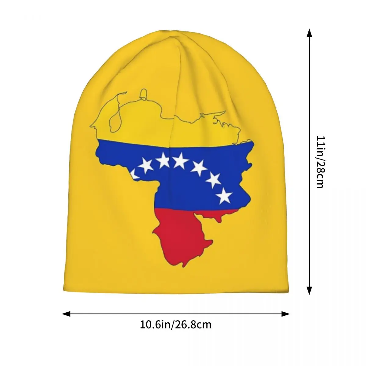 Шапки-бини с флагом Венесуэлы, теплая осенне-зимняя уличная шапка, вязаные шапки с капюшоном для взрослых унисекс