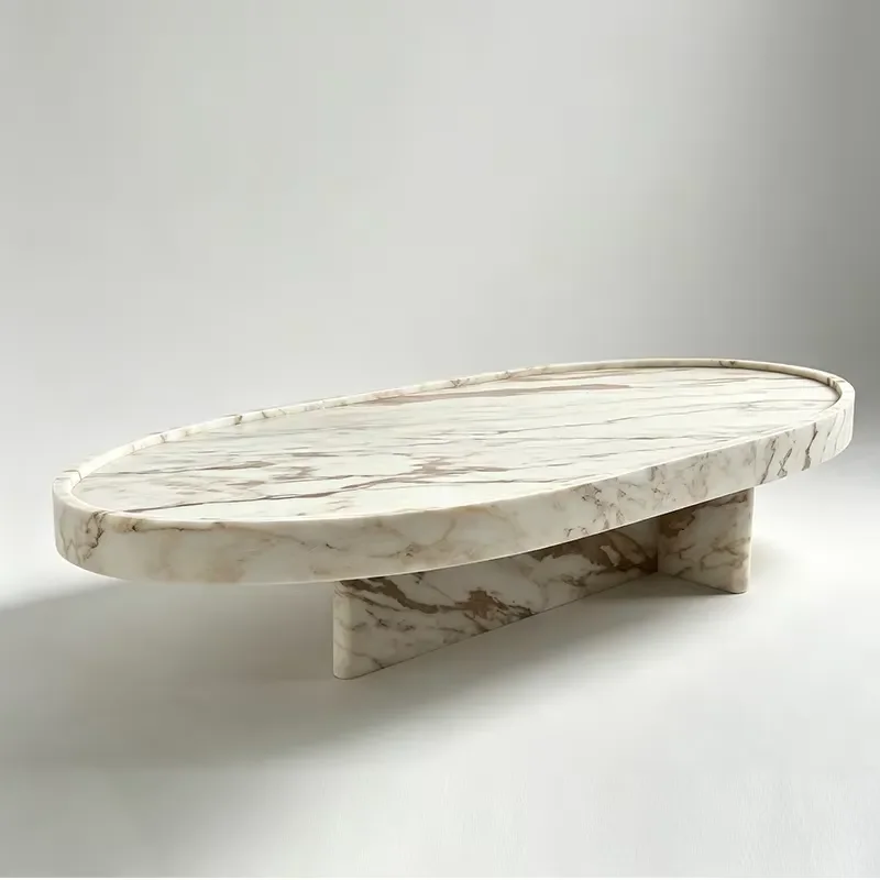 for Modern Square Gold Marble Coffee Table with Fish Belly Design  Living Room Home Decor Furniture
