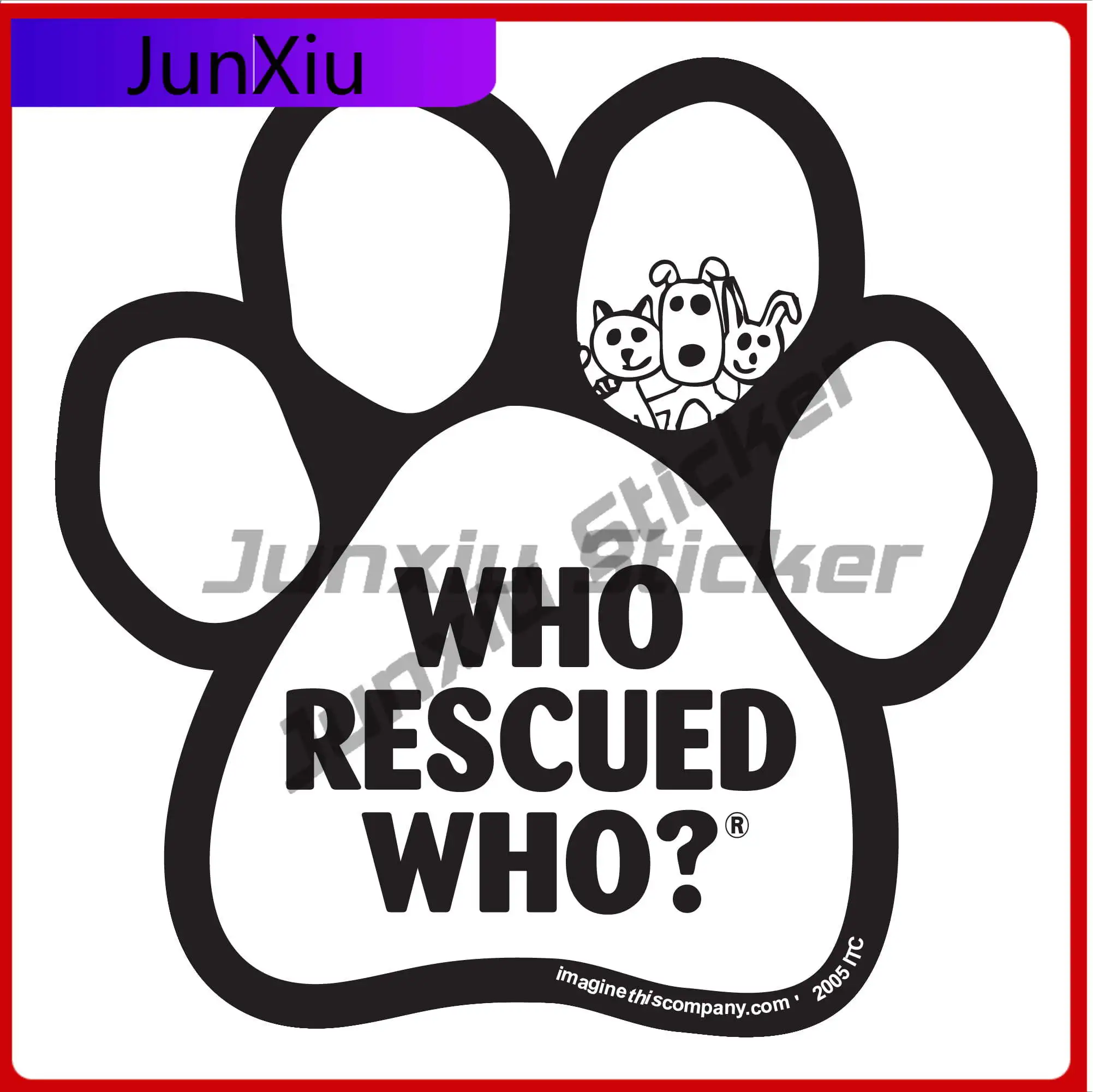 

Who Rescued Animals Paw Unique Car Boat Truck Motor Home Waterproof Vinyl Decal Gift Cute Retro Trendy Retro Trendy Aesthetic
