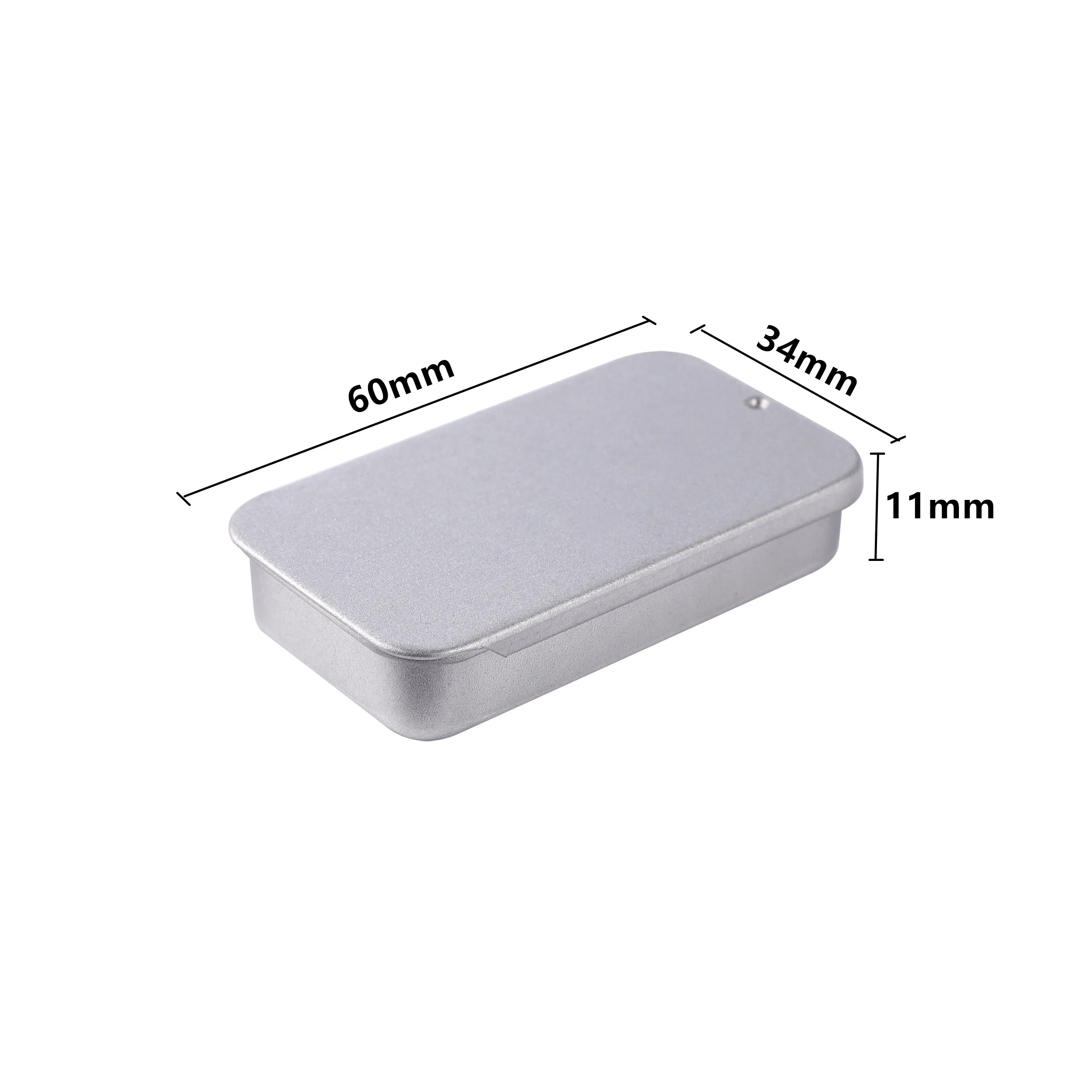 Tinplate Box Slide Lid Push Pull Box Drawer Box Pet Food Portable Box Mini Office Stationery Storage Small Iron Box Gift Box