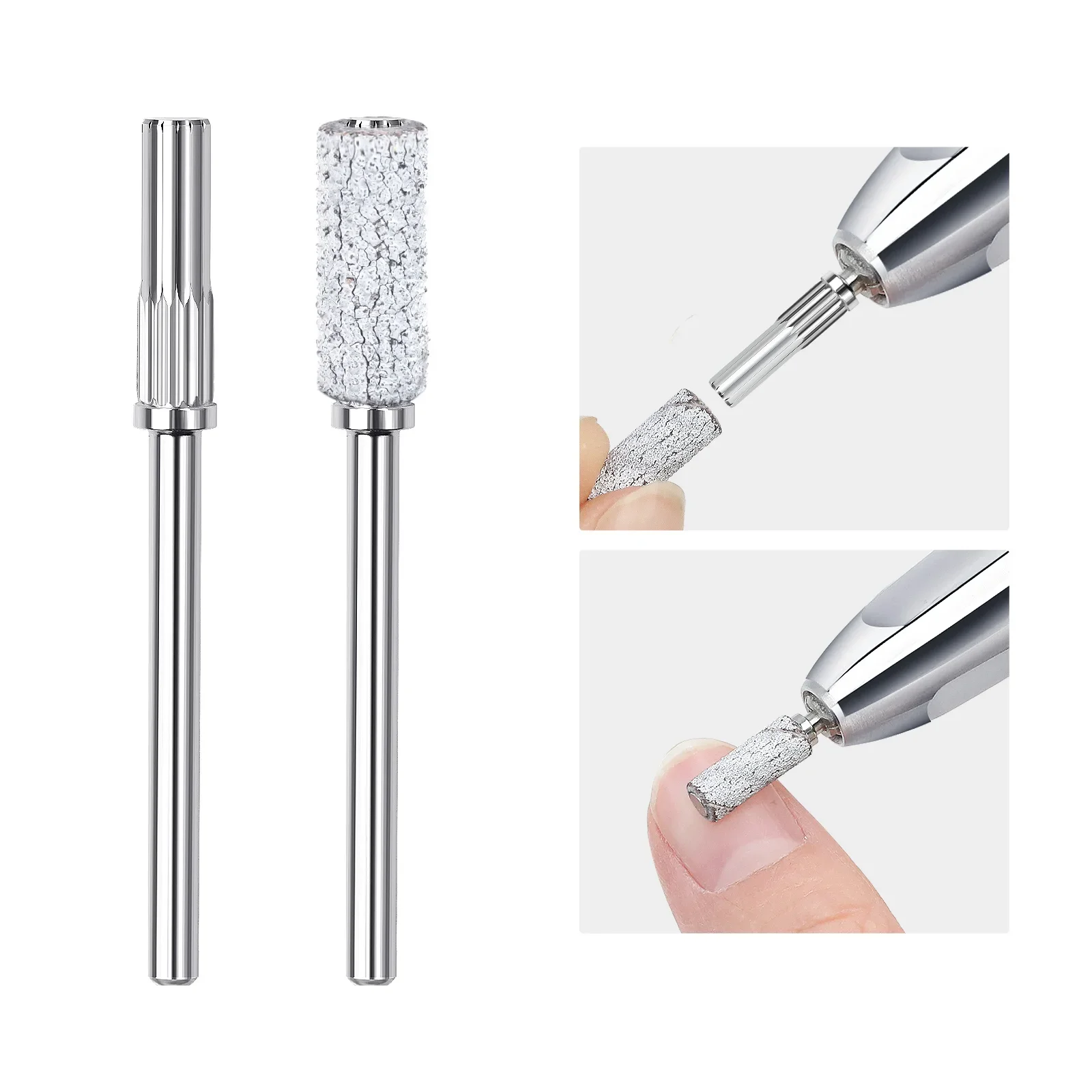 50 szt. Mini taśm szlifierskich do gwoździ 3,1 mm 120 #   80 #   240 #   Zestaw narzędzi do polerowania skórek ze stali nierdzewnej Wiertło do paznokci Żel do usuwania zestawu narzędzi