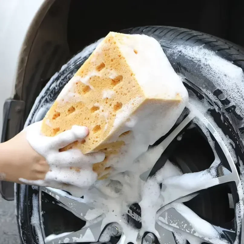 Esponja Grande para Lavado de Autos, Esponjas de Panal, Cepillo para Quitar Polvo, Esponja para Detallado, Herramientas de Limpi 5