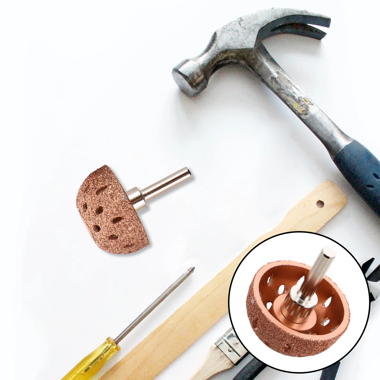 

2Pcs High Speed Grinding Head Abrasive Bowl Type Grinding Bits for Pneumatic Sander Car Tire Vulcanizing Repair Tool