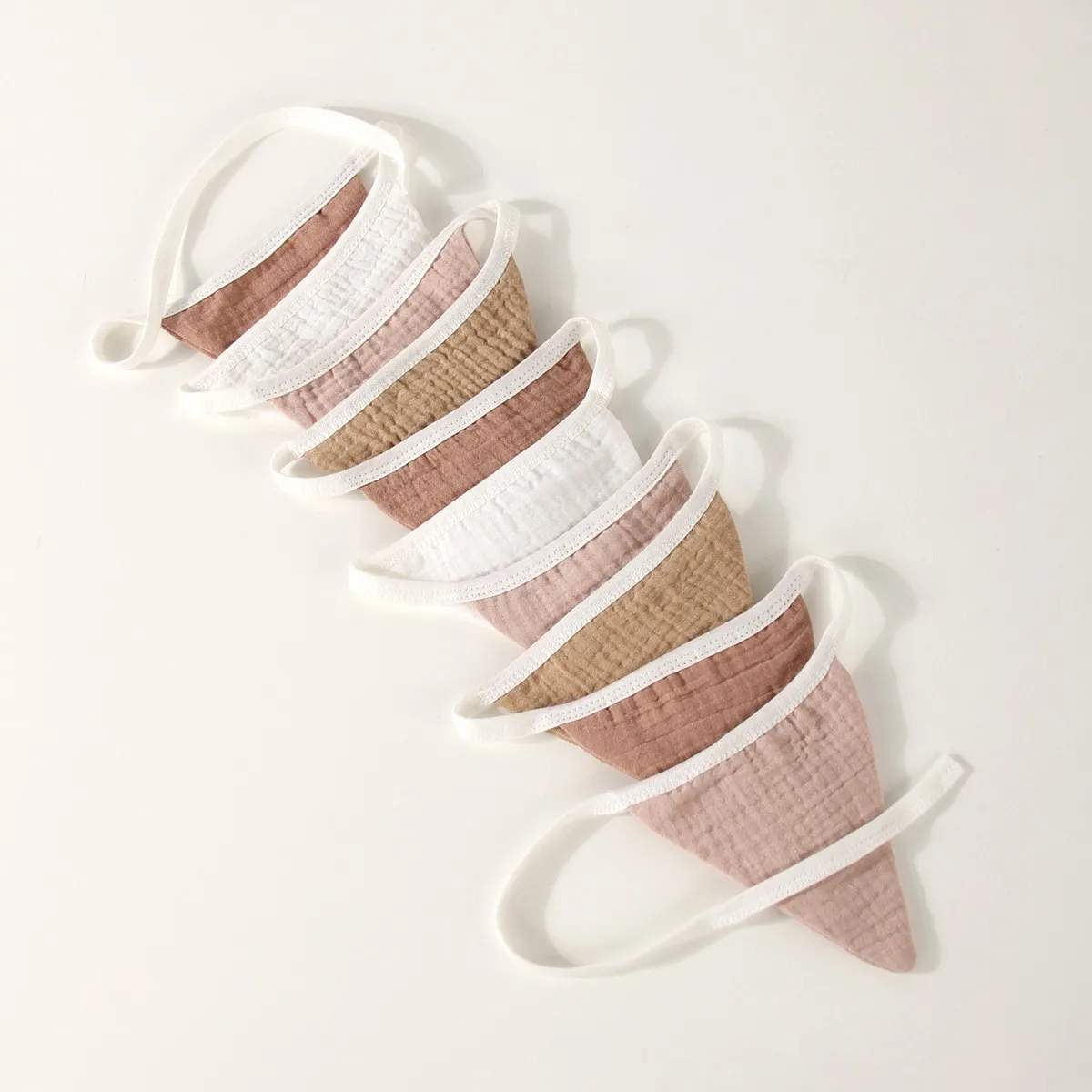 Zmywalne, bawełniane gazy, kolorowe dekoracje flagi do pokoju dziecięcego, na przyjęcia urodzinowe, wielokrotnego użytku akcesoria do dekoracji domu.