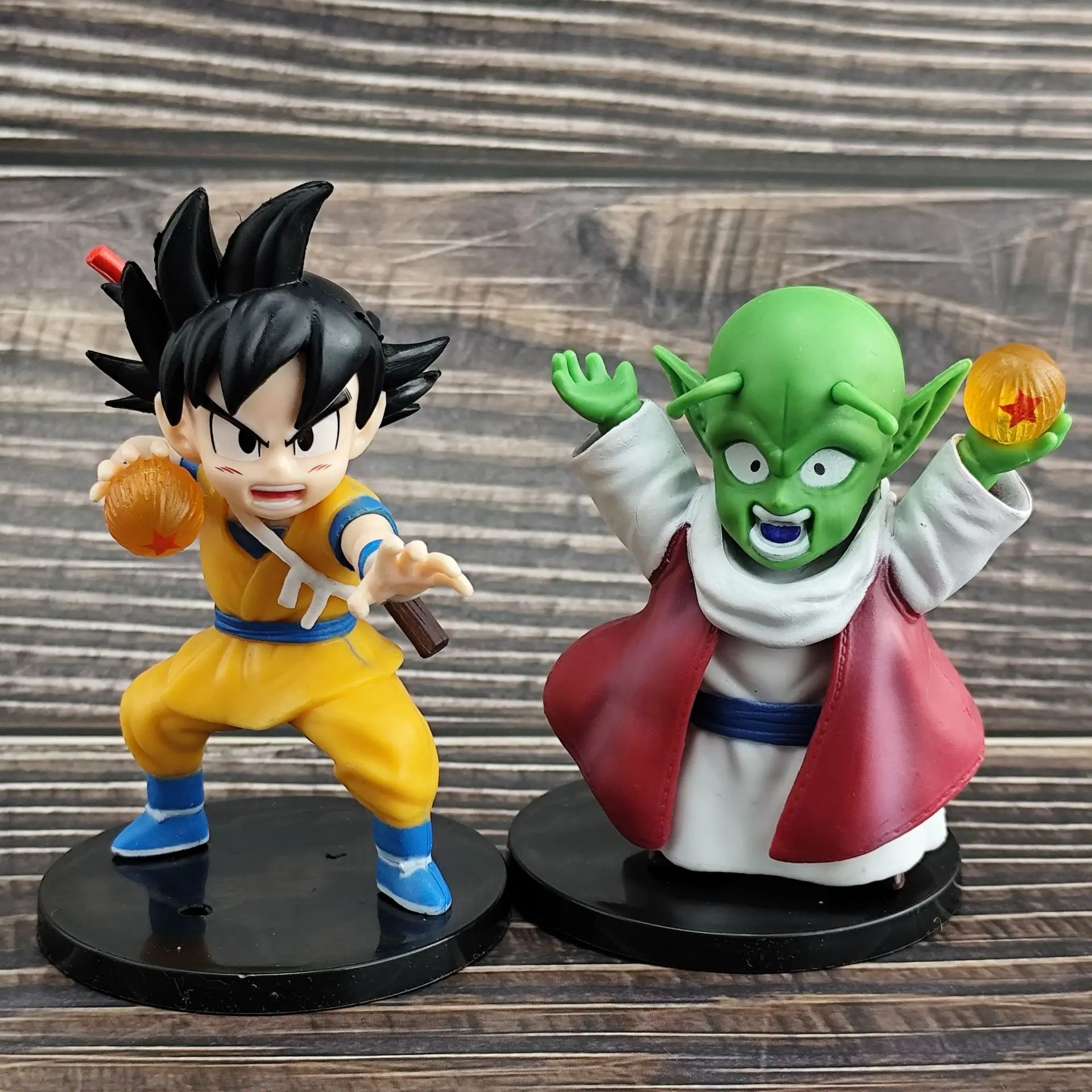 6pcs Set 10cm Dragon Ball Figure Fat Majin Buu Hirudegarn Super Saiyan 4 Son Goku Babidi Dende Model PVC Decor view 5