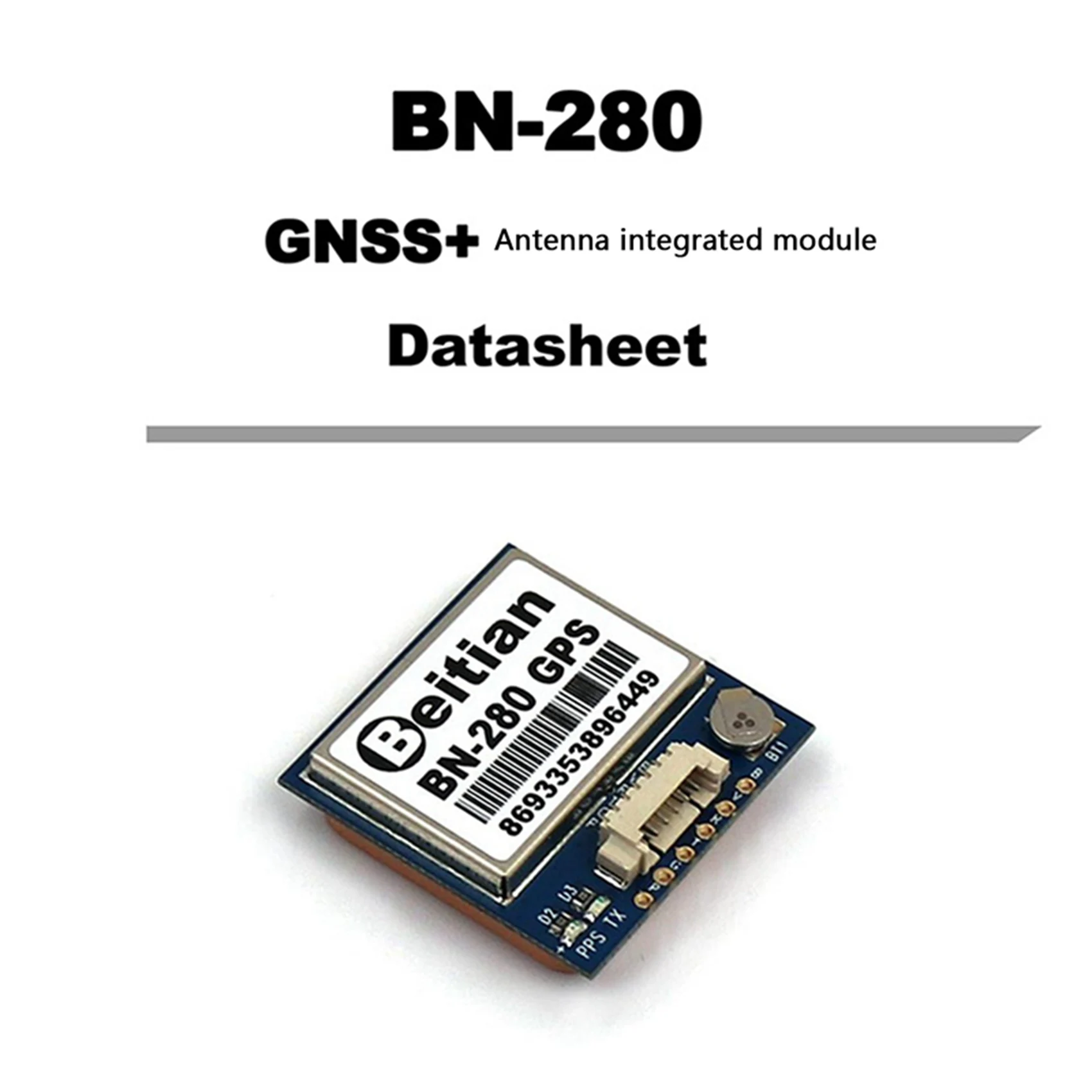 Módulo GPS BN280 GPS + GLONASS BeiDou 5V nivel TTL para RC de largo alcance Dron de carreras con visión en primera persona avión