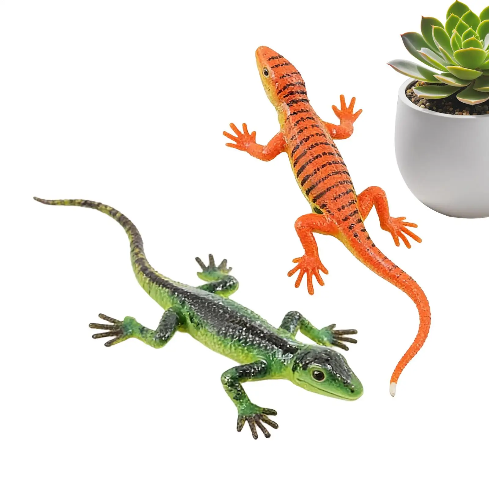 

Lizard Toys for Kids 2-Piece Color Changing Realistic Changeable Reptile Toy for Kids for Home Classroom School Play Education