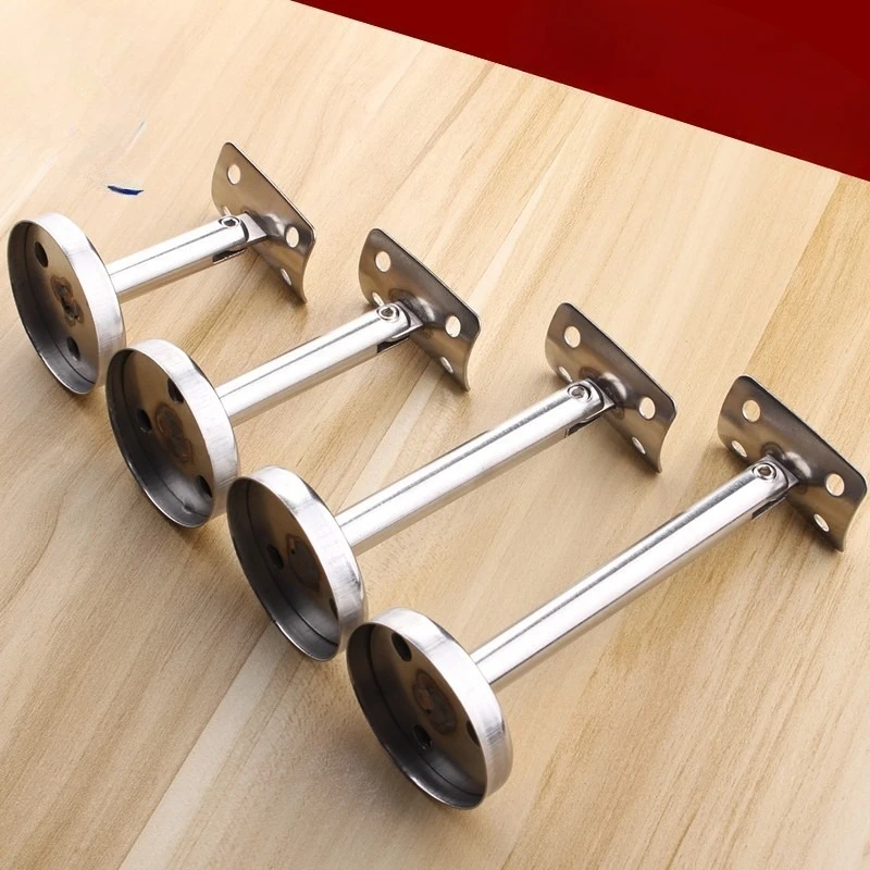 

3 Pcs Adjustable Column Bracket For Handrail, 304 Stainless Steel Wall Mount Stair Support, Silver 60mm 80mm