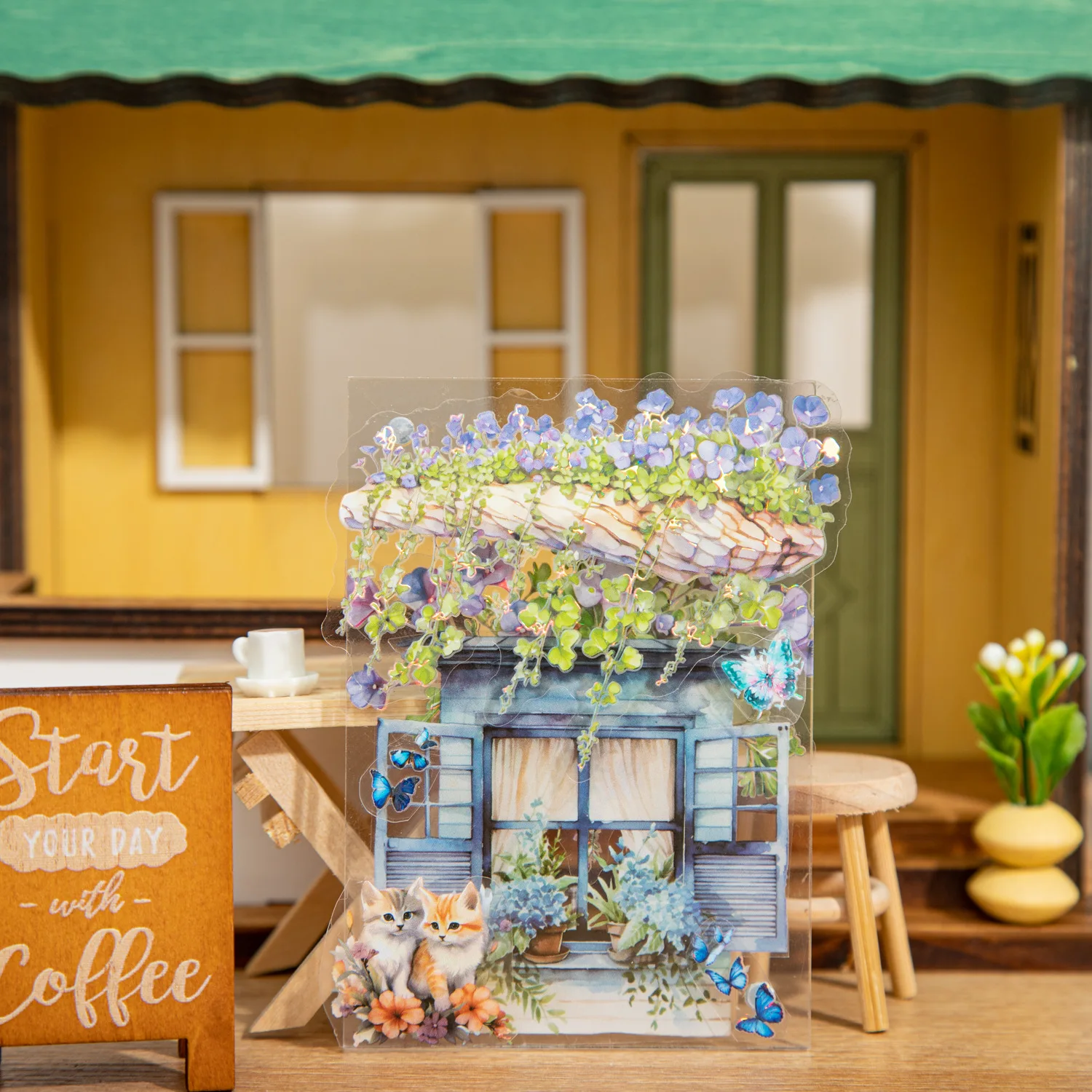 10 Pcs/pack Romantic Flower Vine Series Decorative Sticker Shell Light Collage Scrapbooking Label Diary Album Journal Planner