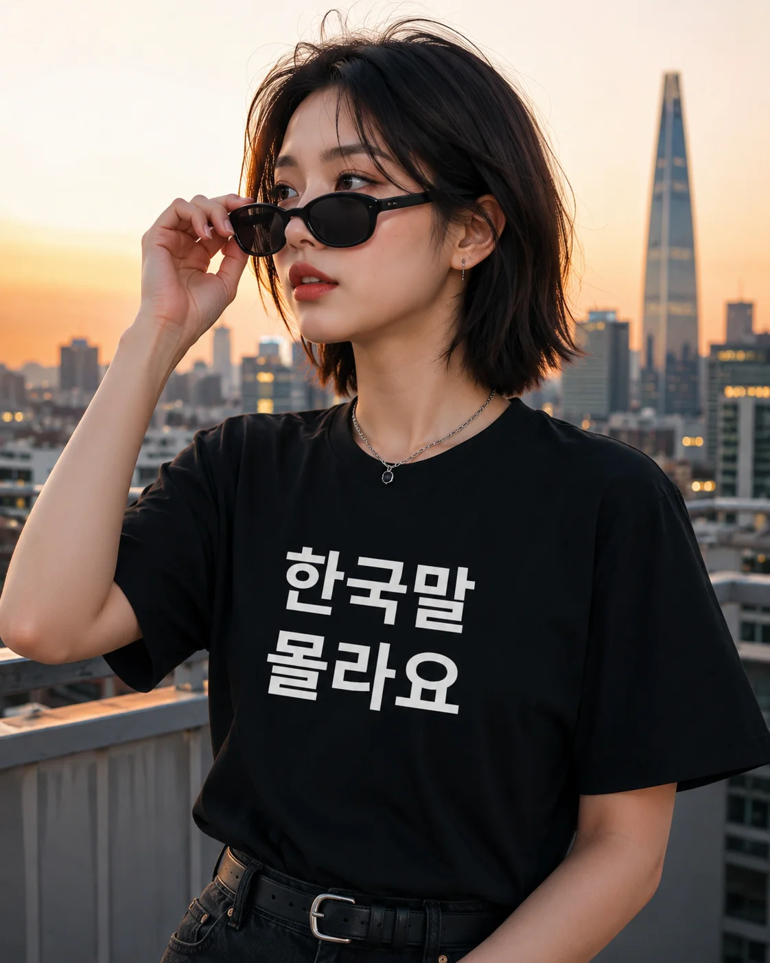 تي شيرت مضحك بكلمات هانغل الكو - مراجعة Summer Clothing Words وسعره