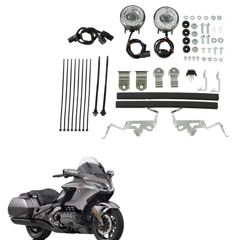 For Honda Gold Wing GL1800 GL 1800 2018-2020 2019 Replace of 08V70-MKC-A00 Motorcycle Parts LED Fog Lights Attachment Kit