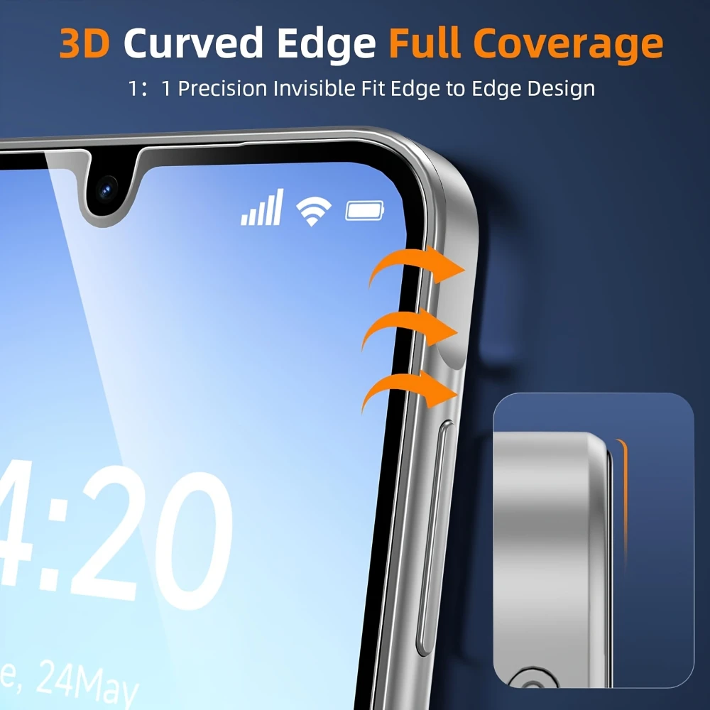 NNBILI 1-5Pcs HD Tempered Glass Screen Protectors With Auto-Alignment Sticker Tool, for Galaxy S26 S25 S24 S23 S22 S21 Ultra view 6