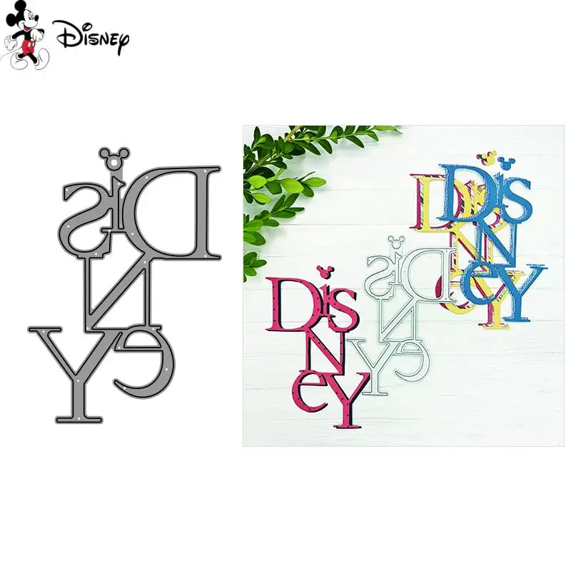 Disney Word Cutting Dies Mickey Metal Diecut For DIY Scrapbook Paper Card Making Decorative Craft Die Cut New Arrival 2022