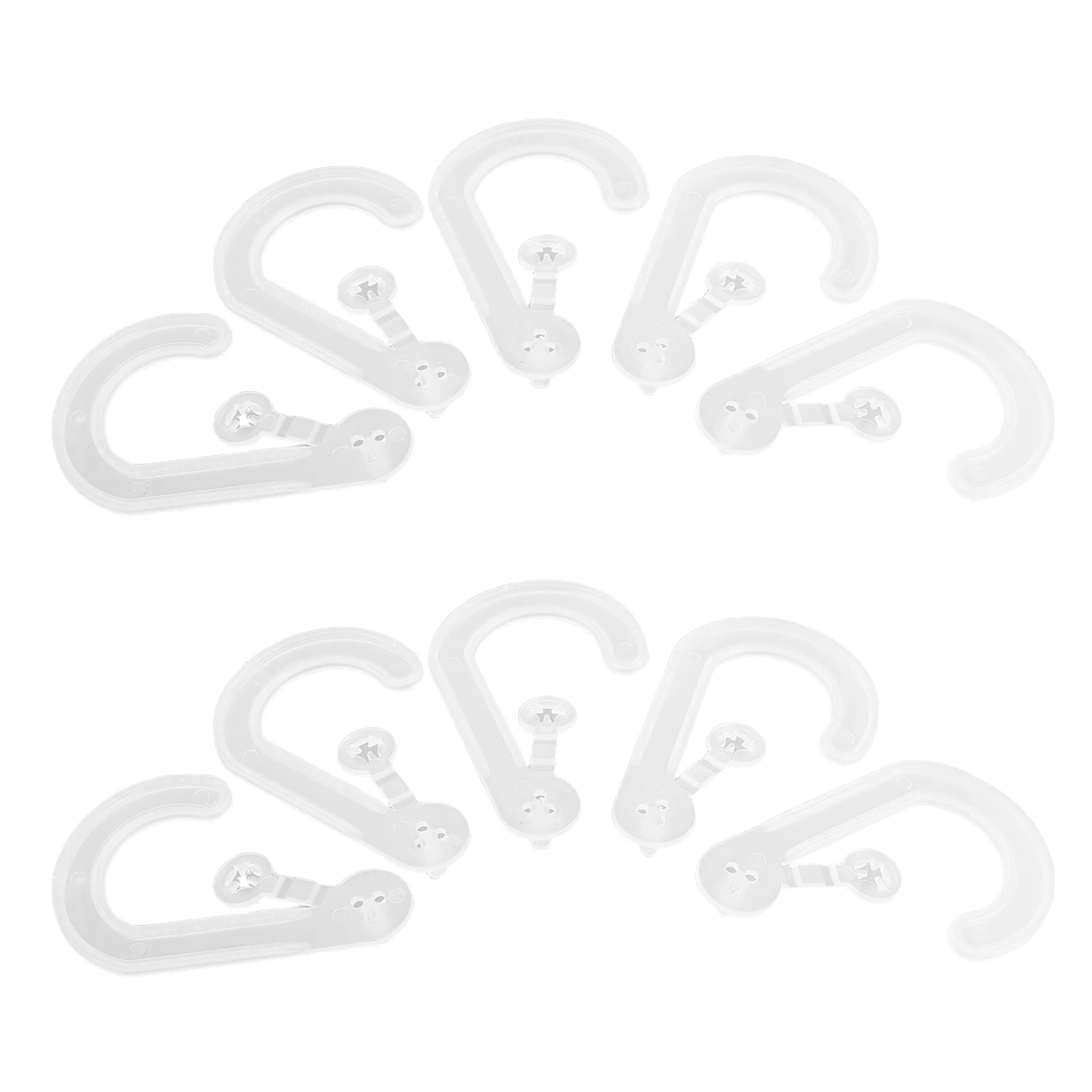 

25pcs Transparent J-Shaped Hooks For Hat Sock Display: No Drill Adhesive Retail Merchandising Fixtures Plastic Hanging