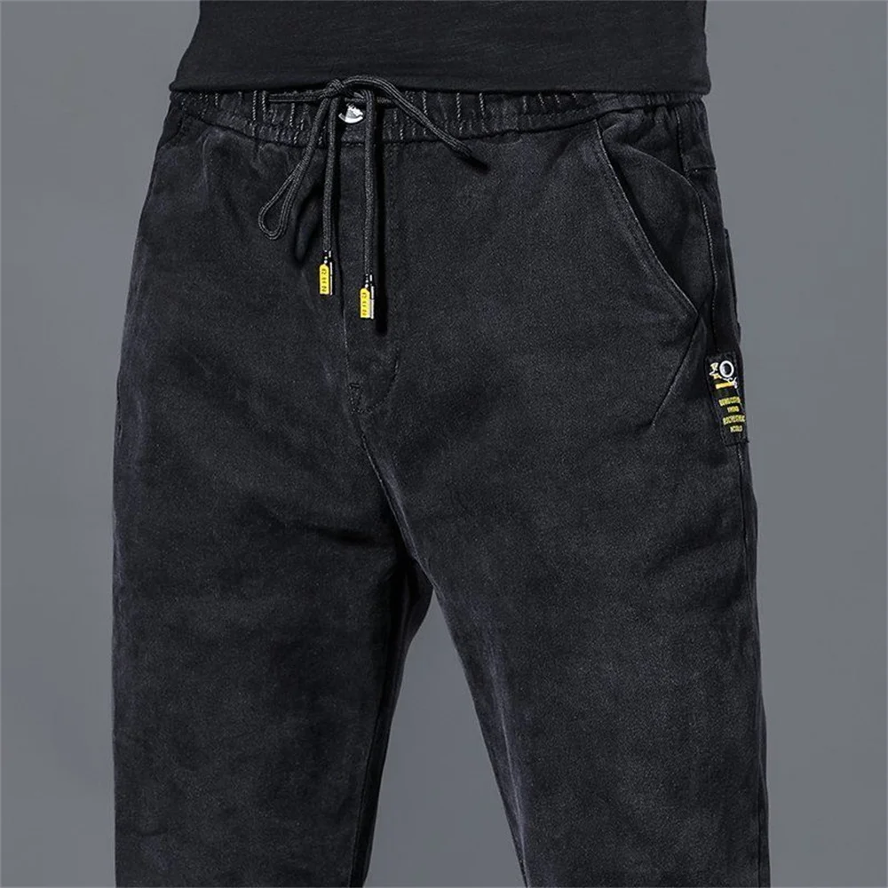 New Man pants Hip Hop Harem Jeans Men trousers Loose Joggers Denim Casual Sweatpants Korea Trousers Streetwear Men Clothing